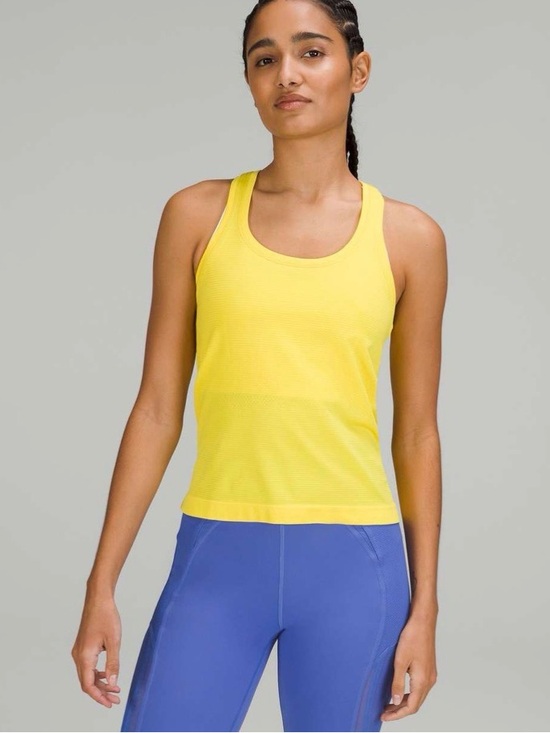 lululemon athletica Tops - Lululemon Swiftly Tech Racerback Tank Top 2.0 *Race Length Sonic Yellow
